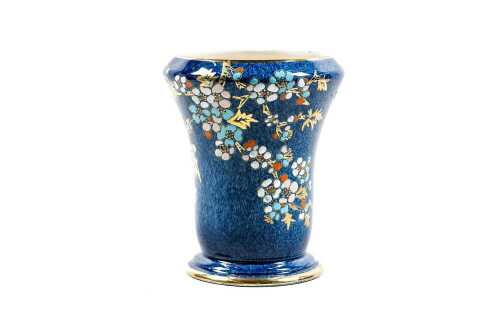 Antique Royal Winton hand-painted and gilded vase
