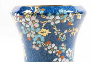 Antique Royal Winton hand-painted and gilded vase - 2