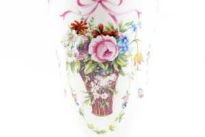 Minton Bicentenary Rose Basket porcelain vase - 2