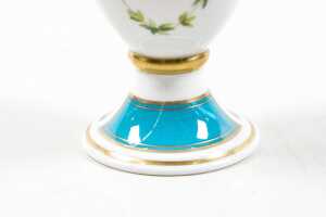 Minton Bicentenary Rose Basket porcelain vase - 4