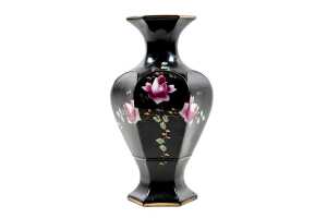 Two antique Blythe ceramic hand-painted vases - 2