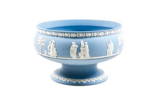 Wedgwood Jasperware blue footed bowl
