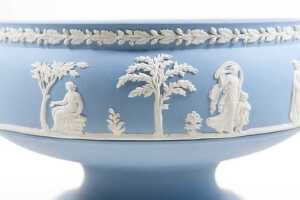 Wedgwood Jasperware blue footed bowl - 2