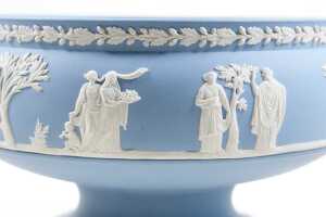 Wedgwood Jasperware blue footed bowl - 3