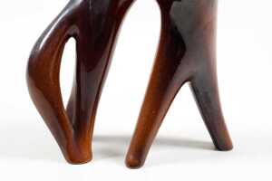 Mid-century Cmielow 'Wild Cat' ceramic figure in brown - 3