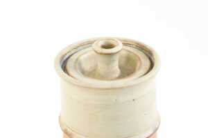Gus McLaren mid-century studio pottery canister - 2