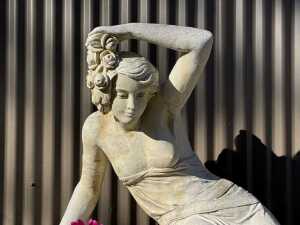 Art Nouveau style statue of a lady - 2