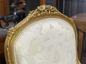 French Louis XV style three piece lounge suite - 5