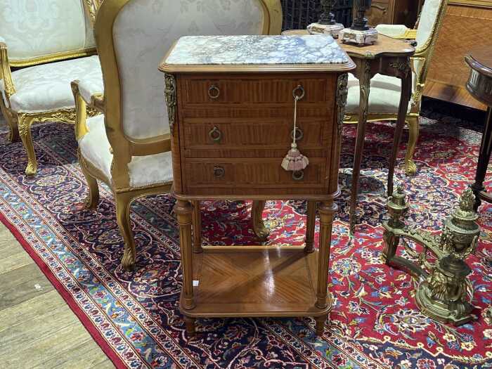 French satinwood cabinet or bedside