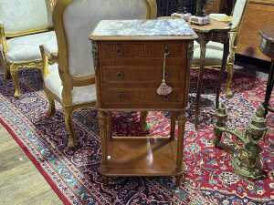 French satinwood cabinet or bedside