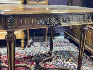 French style walnut centre table - 2