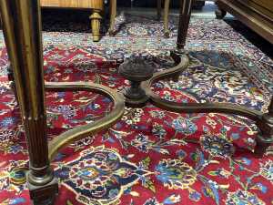 French style walnut centre table - 3