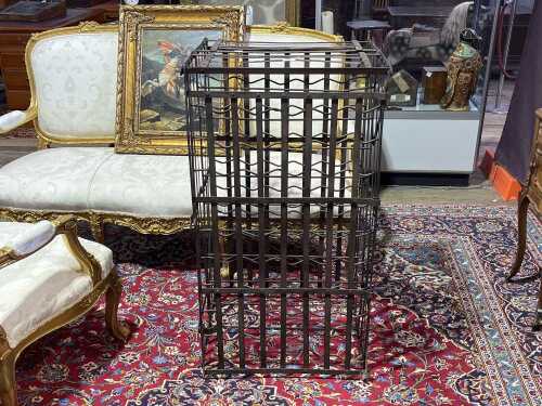 Antique French Wrought iron wine rack