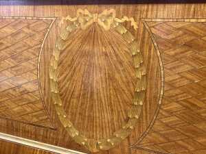 French style satinwood bed ends - 5