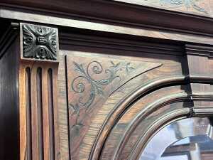 Antique French rosewood armoire - 6