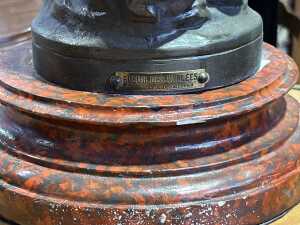 Pair of Art Nouveau bronze figural lamps after Auguste Moreau - 5