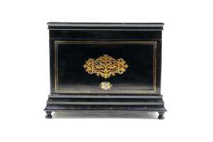 Antique French liqueur set case