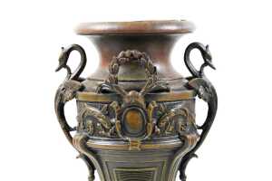 Pair of Antique French Louis XVI mantel urns - 2