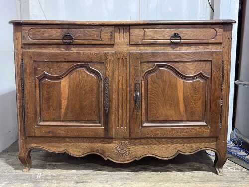 Antique French Provincial oak sideboard