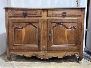 Antique French Provincial oak sideboard
