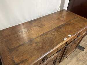 Antique French Provincial oak sideboard - 4