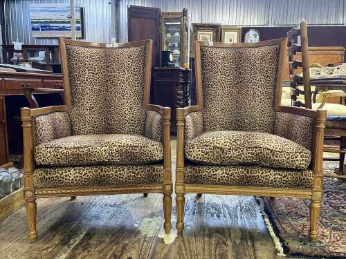 Pair of bergere chairs