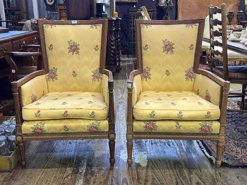 Pair of bergere chairs