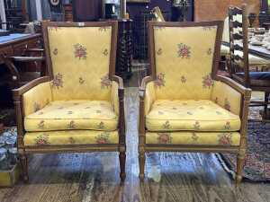 Pair of bergere chairs