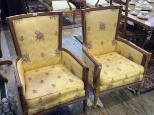 Pair of bergere chairs - 2