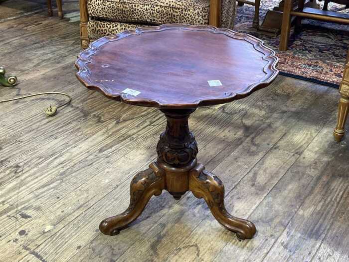 Victorian walnut wine table