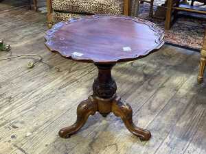 Victorian walnut wine table