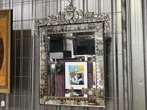 Venetian style wall mirror