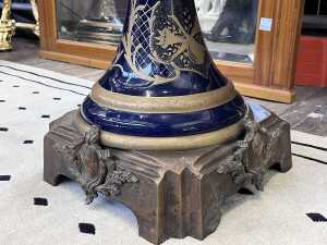 Pair of French Sevres style urns - 5
