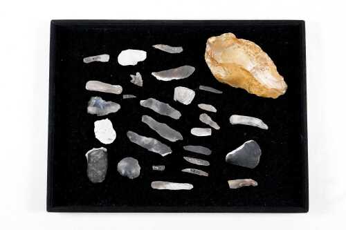 Collection of Stone Age flints