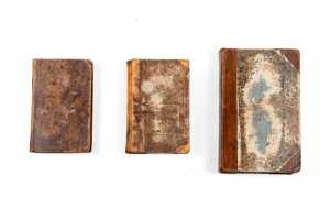 Three antique calfbound books