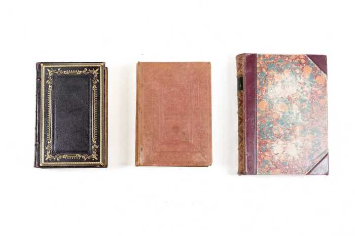 Three antique books, including two Poetical Works