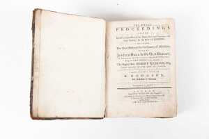 Antique calfbound 'The Whole Proceedings on the King's Commission of the Peace... Held at Justice Hall in the Old Bailey', 1782