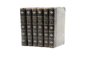 Six antique volumes of Chamber's Miscellany, c. 1844
