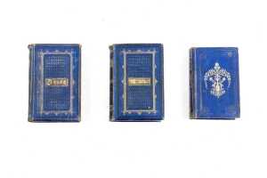 Three antique Poetical Works books