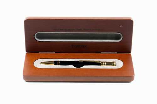 Parker Duofold black and gold-tone twist ballpoint pen