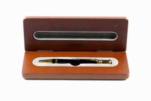 Parker Duofold black and gold-tone twist ballpoint pen