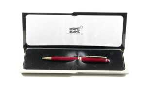 MontBlanc 'Meisterst&uuml;ck' burgundy red ballpoint pen - 4