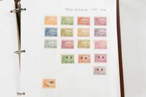 N.W Pacific Island, Papua New Guinea stamp albums in two slip cases - 3