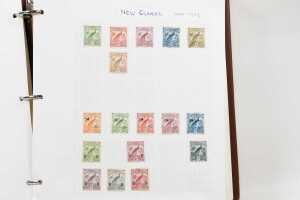 N.W Pacific Island, Papua New Guinea stamp albums in two slip cases - 4