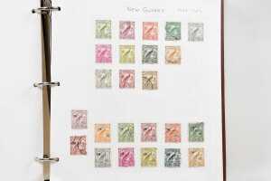 N.W Pacific Island, Papua New Guinea stamp albums in two slip cases - 5