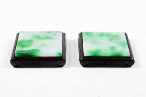 Pair of jade stands - 2