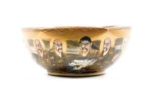 Antique Japanese 'Immortals' satsuma bowl, Meiji period (1868-1912) - 3