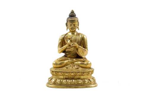 Antique gilt buddha figure
