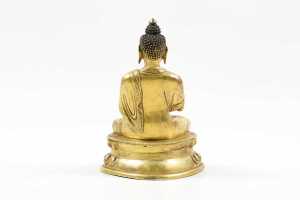 Antique gilt buddha figure - 2