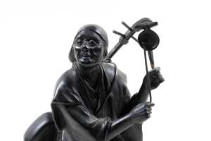 Antique Japanese bronze sculpture (okimono) by Genrusai Seiya - 2